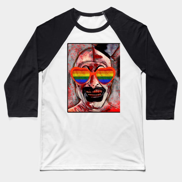 Art The Clown Baseball T-Shirt by RboRB